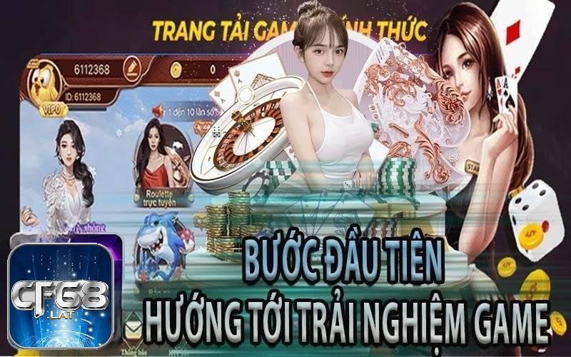 Rút tiền CF68 - Bước đầu tiên trải nghiệm tại nhà cái